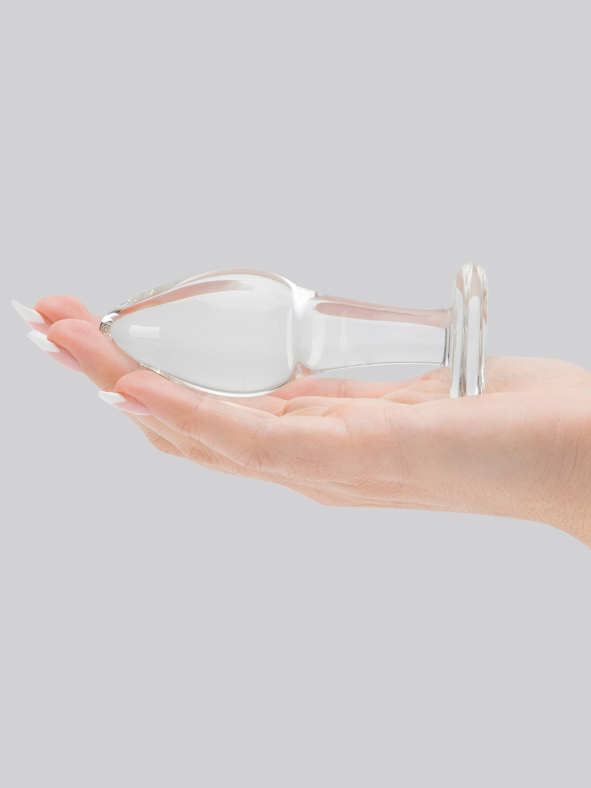 Lovehoney Pure Pleasure Sensual Glass Butt Plug, Clear