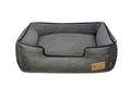 P.L.A.Y. (Pet Lifestyle And You) P.L.A.Y. - Houndstooth LounBed - Medium - Black/Grey