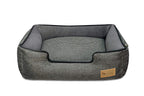 P.L.A.Y. (Pet Lifestyle And You) P.L.A.Y. - Houndstooth LounBed - Medium - Black/Grey