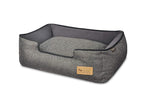 P.L.A.Y. (Pet Lifestyle And You) P.L.A.Y. - Houndstooth LounBed - Medium - Black/Grey