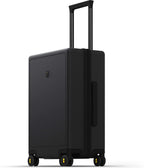 Carry on Luggage Airline Approved, Carry on Suitcases with Wheels, Lightweight PC Hardside Luminous Textured Luggage, TSA Approved, 20-Inch Carry-On, Black