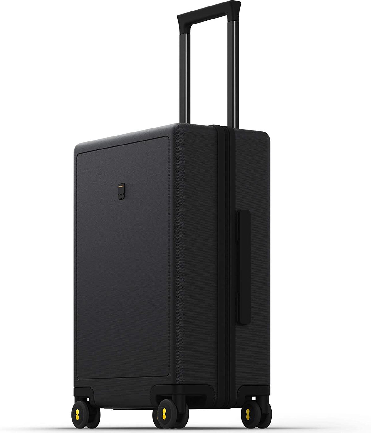 Carry on Luggage Airline Approved, Carry on Suitcases with Wheels, Lightweight PC Hardside Luminous Textured Luggage, TSA Approved, 20-Inch Carry-On, Black