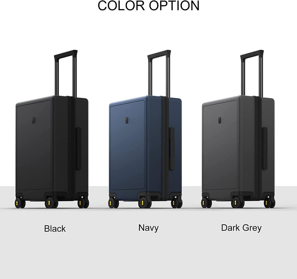 Carry on Luggage Airline Approved, Carry on Suitcases with Wheels, Lightweight PC Hardside Luminous Textured Luggage, TSA Approved, 20-Inch Carry-On, Black