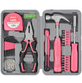 Tool Set 25pc Pink Household DIY Tool Kit for Women. Small Mini Tool Box Set of Starter Basic Ladies Tools | 25pc, Household  repair and maintenance, starter tool kit, mini tool set, ladies portable toolbox, DIY Gift