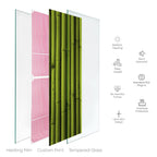 Heat Storm Electric Glass Infrared Heater, Indoor, Bamboo, HS-BAM-2448