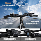 ZNH Electric Bike, Electric Mountain Bike 26 In. 350W Commuter Bicycle, Adult Ebike with Removable 36V/10AH Battery,  21-Speed Gears, Black