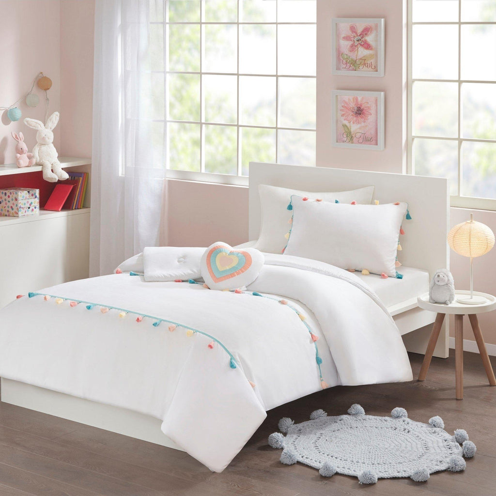 Home Essence Kids Jamie Tassel Cute and Simple Comforter Set