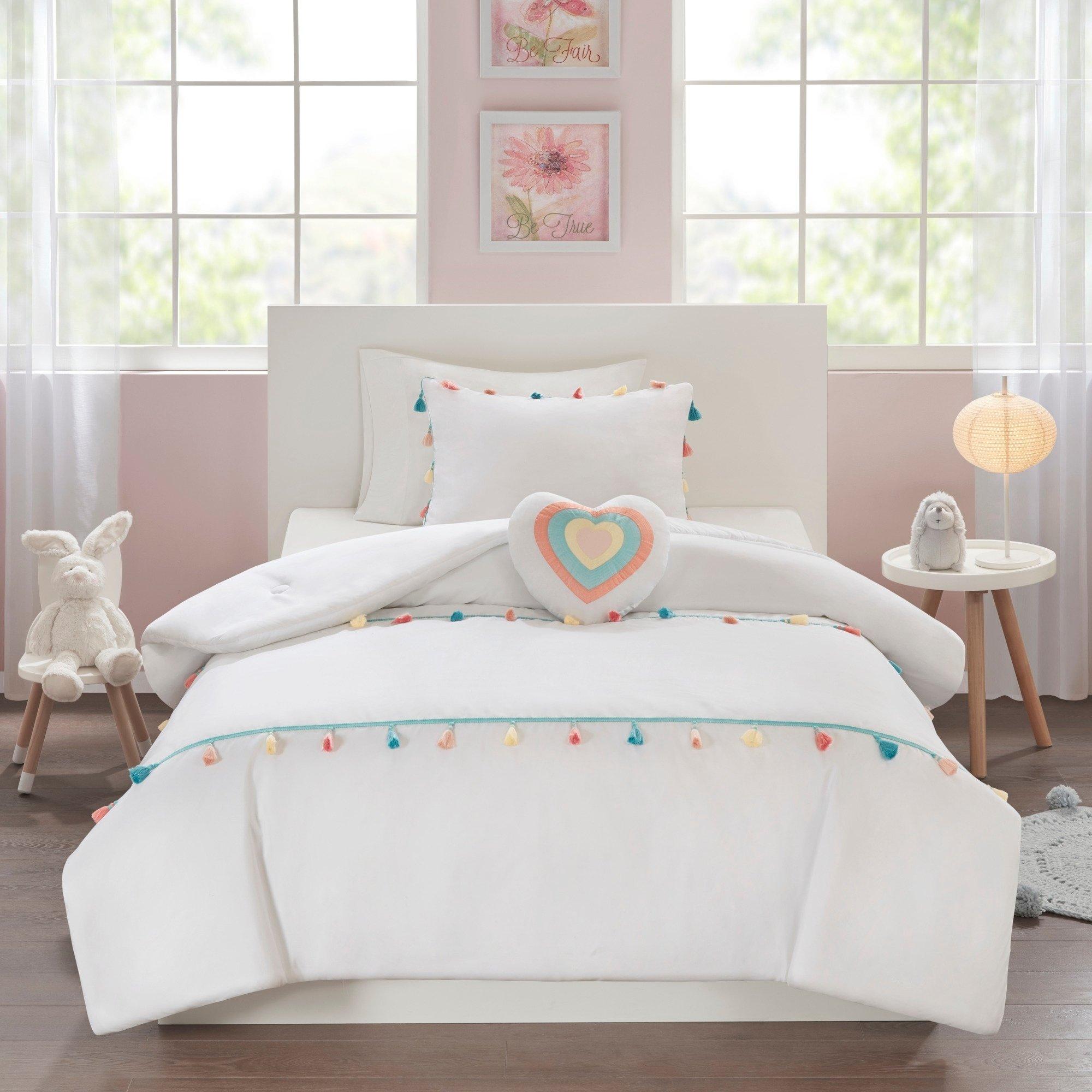 Home Essence Kids Jamie Tassel Cute and Simple Comforter Set