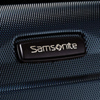 Omni Pc Hardside Expandable Luggage with Spinner Wheels (Navy, Checked-Large 28-Inch)