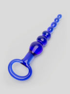 Lovehoney Sensual Glass Anal Beads, Blue