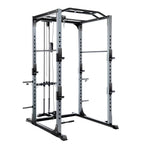 Vanswe Power Cawith LAT Pull Down Power Rack with J-Hooks, Safety Bars 1300 pound Weight Capacity 2鑴2.75 inch Steel