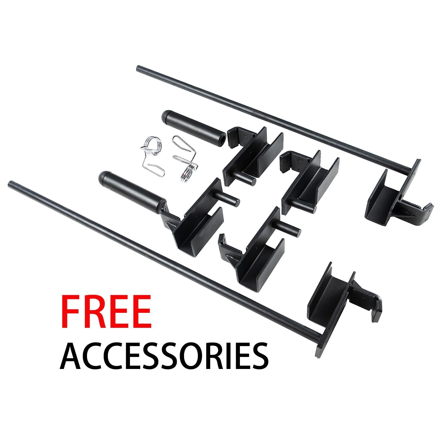 Vanswe Power Cawith LAT Pull Down Power Rack with J-Hooks, Safety Bars 1300 pound Weight Capacity 2鑴2.75 inch Steel