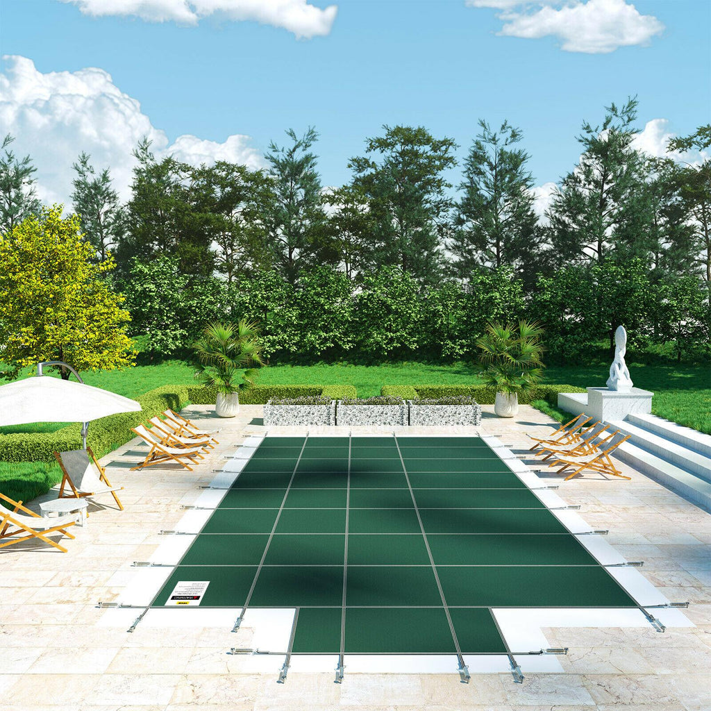 vevor pool safety cover 20x38ft rectangular in ground clean mesh swimming pond