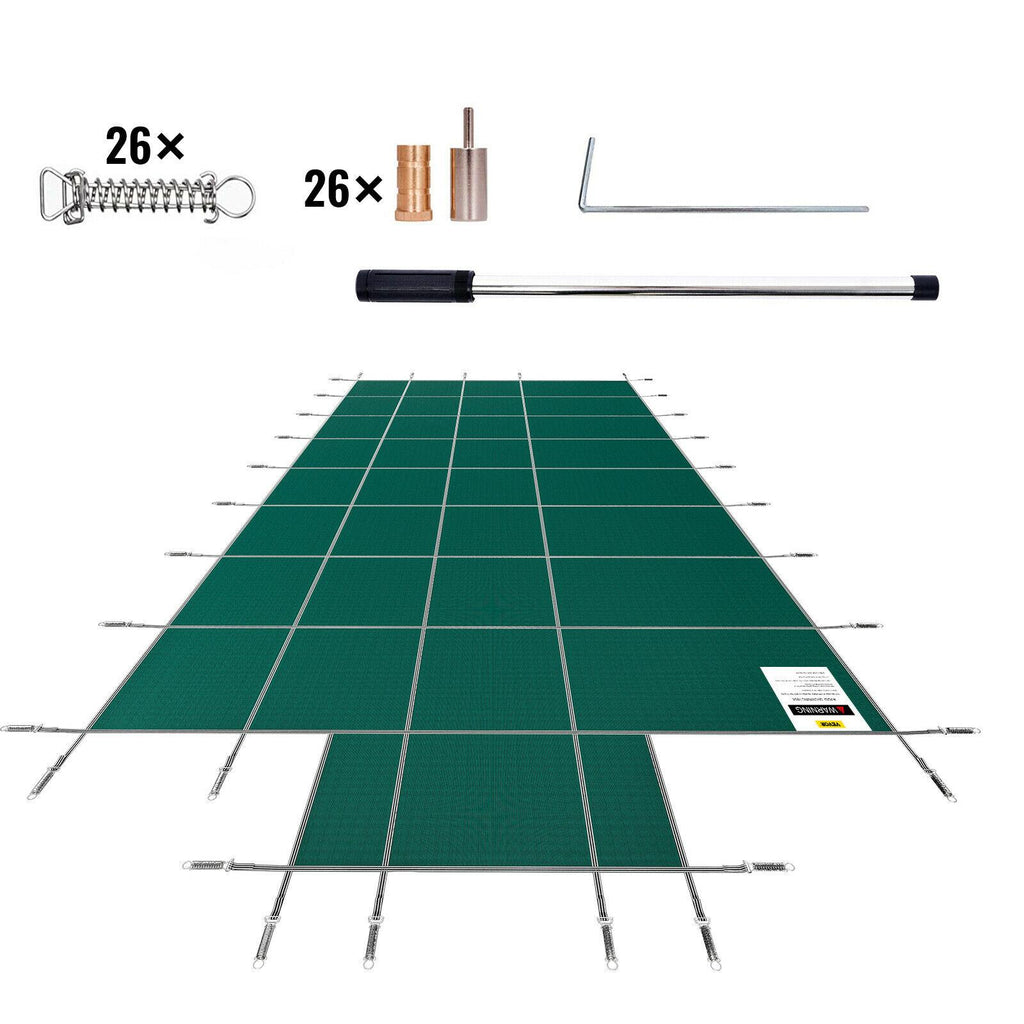 vevor pool safety cover 20x38ft rectangular in ground clean mesh swimming pond