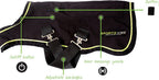 Horseware Ireland - Sportz-Vibe MessaTherapy Dog Coat - Black &amp; Green - XL