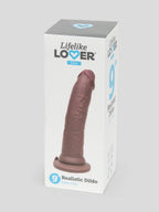 Lifelike Lover Ultra Realistic Suction Cup Dildo 9 Inch, Flesh Brown | Flesh Brown