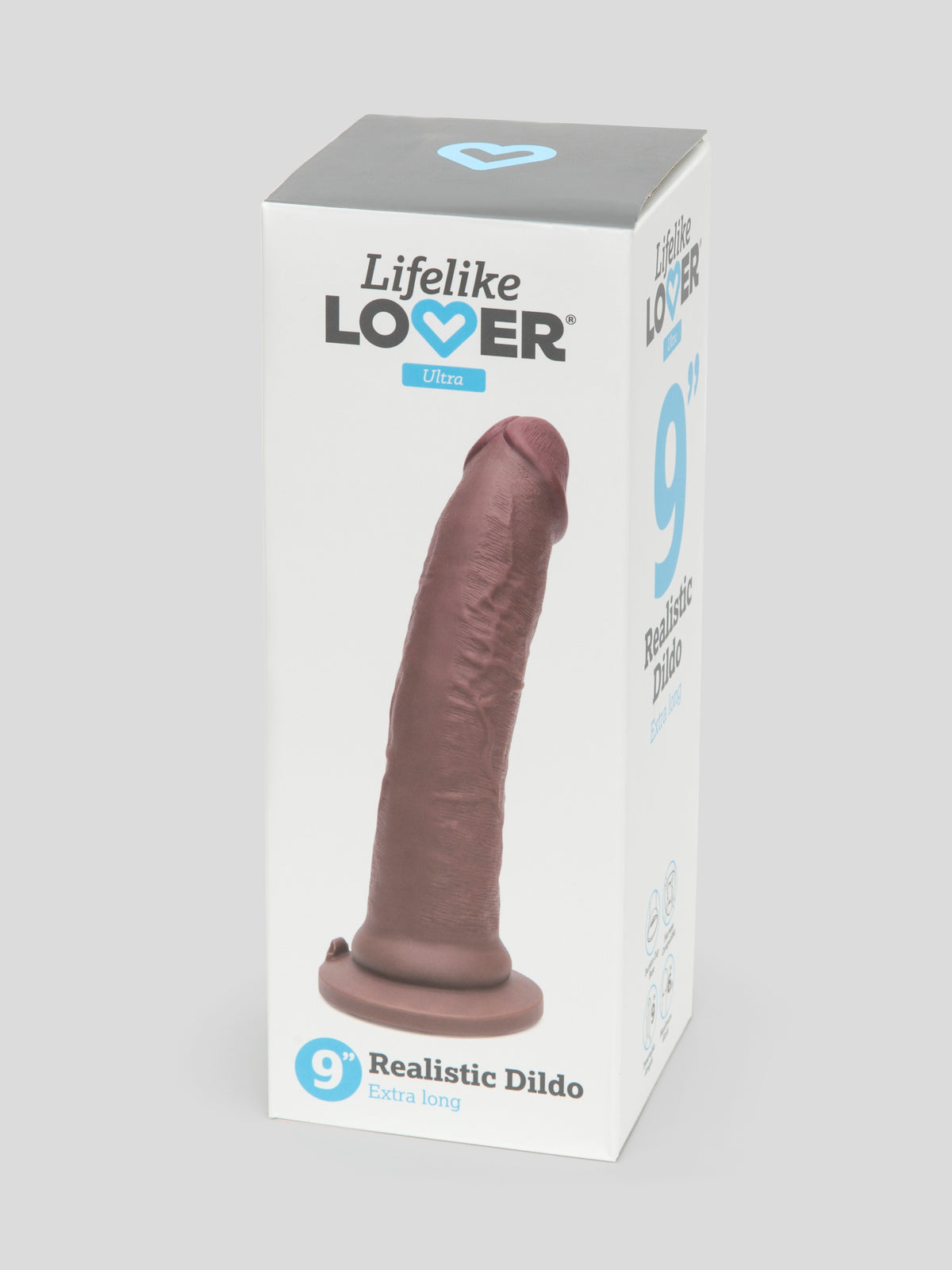Lifelike Lover Ultra Realistic Suction Cup Dildo 9 Inch, Flesh Brown | Flesh Brown
