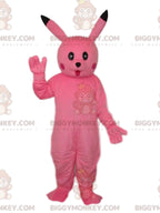 Pink Rabbit BIGGYMONKEYMascot Costume With A Wonderful Look