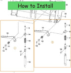 jeenda left and right hand lever kit 6724776 6724775 for bobcat 751 753 763 773 7753 863 873 s130 s220 s250 s300 a220 a300 s100 s130 s150 s160 t110 630 631 632 641 642 643 645 653