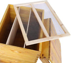 focket honey keeper beehive, 10 frame cedar wood waterproof honey super brood beehive box moisture-proof bee hive house deluxe bee hive starter kit beekeeping supplies, insect proof for beekeepers