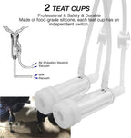 limeid 7l electric milking machine for goat cow stainless steel vacuum pump bucket automatic portable livestock for farm household goat milker,forgoats