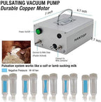 limeid goat milking machine 7l electric vacuum pulsation suction pump milker machine auto-stop device for cow goat sheep livestock household farm stainless steel food grade bucket milking device