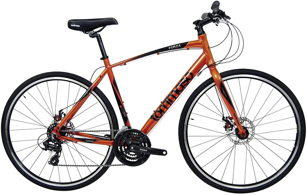 Tommaso Forza  Tourney Hybrid Disc Brake Fitness Bike, Orange