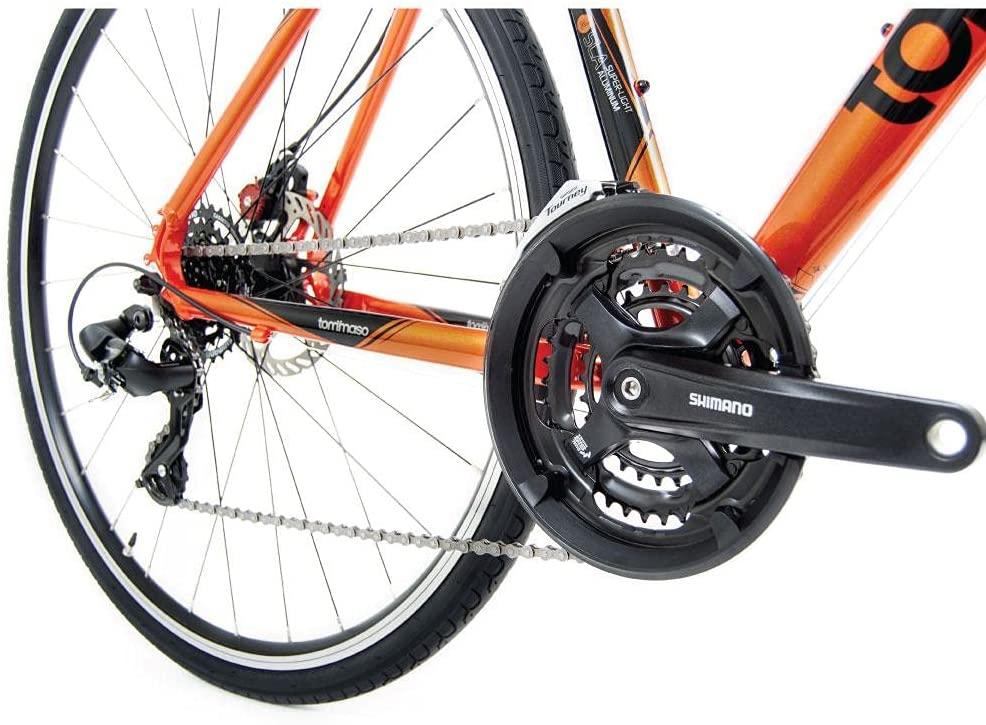 Tommaso Forza  Tourney Hybrid Disc Brake Fitness Bike, Orange