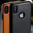 Phone Case - Pu Leather Ultra Thin Back Case Cover for iPhone X XS Max XR