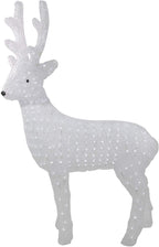 Northlight 41" Pre-lit Acrylic Reindeer Decoration-White LED Lights