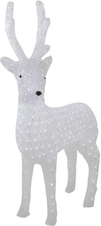 Northlight 41" Pre-lit Acrylic Reindeer Decoration-White LED Lights