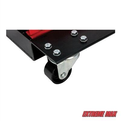 Extreme Max 1100 lb. Wide Motorcycle Scissor Jack with Dolly