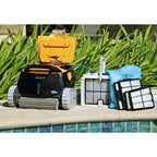 dolphin triton ps automatic robotic pool cleaner w/ superior scrubbing power
