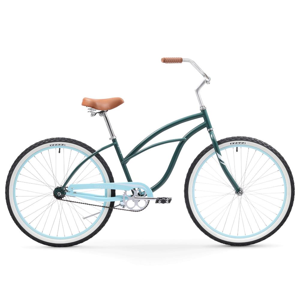 Firmstrong Special Edition Urban Lady Cruiser Bike, 26 Inches, Single-Speed, Dark Green