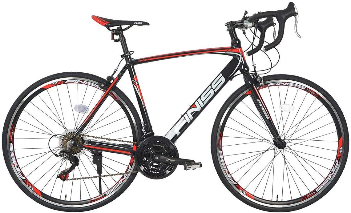 AURORAELIGHT 21 Speed Road Bike 700C Wheels Road Aluminum Bicycle Dual Disc Brake
