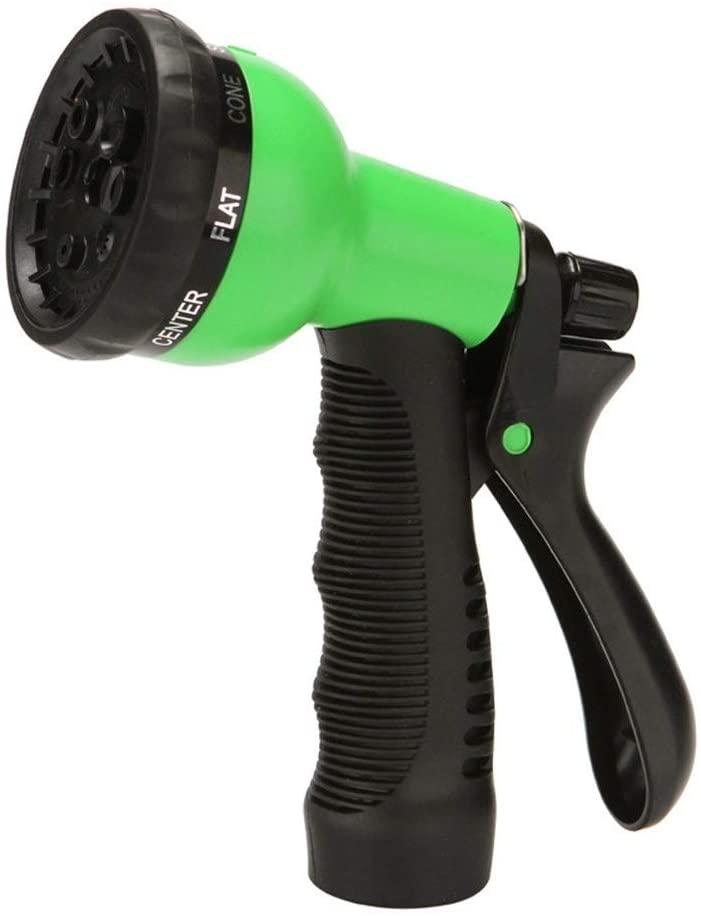 ZLSP Hose Nozzle Garden 8 Adjustable Patterns Hose Spray Gun Pressure Spray Nozzle, Hose Gun for Garden, Watering Lawn, Car Washing, Cleaning, Pets Wash Nozzle Easy to use(Green) Garden Hose