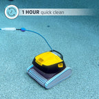 dolphin triton ps plus wifi operated robotic pool [vacuum] cleaner - ideal for in ground swimming pools up to 50 feet - powerful suction to pick up small debris - easy to clean top load filter basket