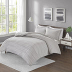 Home Essence Apartment Space Dyed MelanCotton Jersey Knit Comforter Set