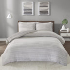 Home Essence Apartment Space Dyed MelanCotton Jersey Knit Comforter Set
