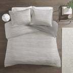 Home Essence Apartment Space Dyed MelanCotton Jersey Knit Comforter Set