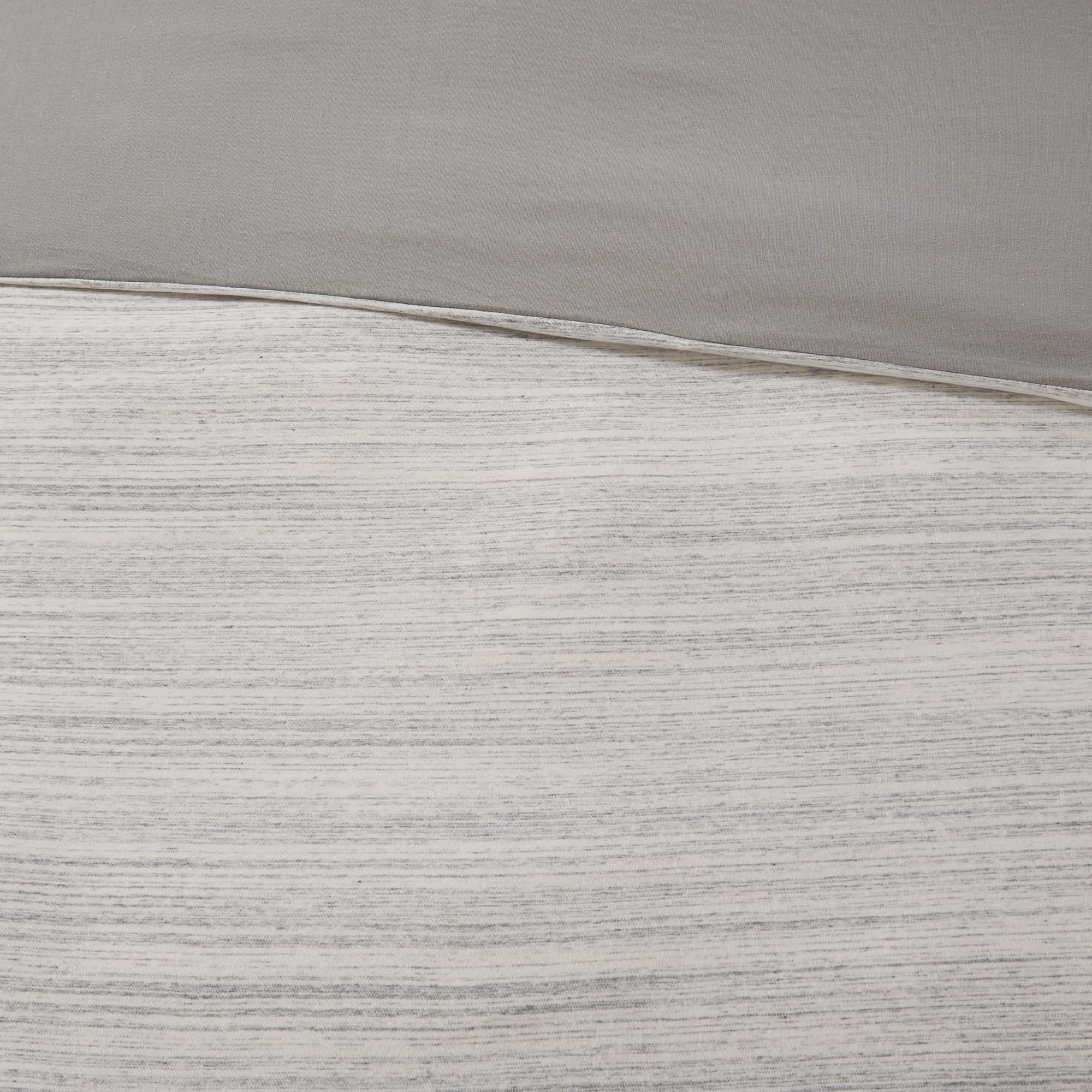 Home Essence Apartment Space Dyed MelanCotton Jersey Knit Comforter Set