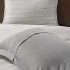 Home Essence Apartment Space Dyed MelanCotton Jersey Knit Comforter Set