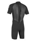 ONeill Wetsuits ONeill Mens Reactor-2 2mm Back Zip Short Sleeve Spring Wetsuit, Black/Black, XL