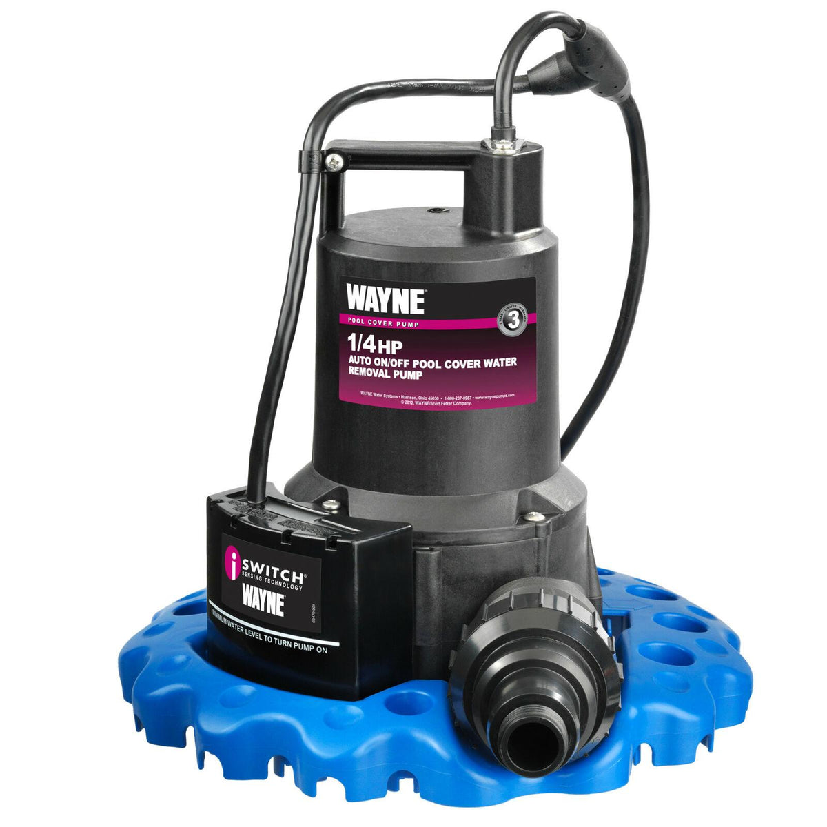 wayne wapc250 1/4 hp thermoplastic non-submersible pool cover