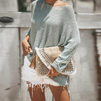 Plus Size New Women Loose Long Sleeve Sweaters