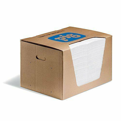 Pig Oil Mat in Dispenser Box - 15" x 20" - Heavyweight Oil Absorbing Pads...