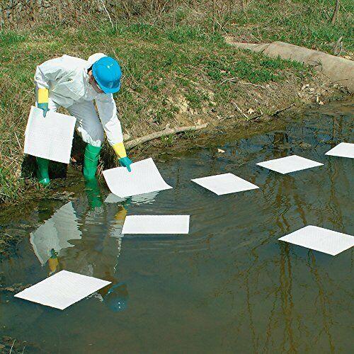 Pig Oil Mat in Dispenser Box - 15" x 20" - Heavyweight Oil Absorbing Pads...