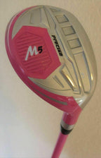 Womens Petite Complete Custom Made Golf Set Clubs for Ladies 5'0"-5'5" Tall Taylor Fit Driver, Wood, Hybrid, Irons, Putter, Bag Beautiful Cotton Candy Color