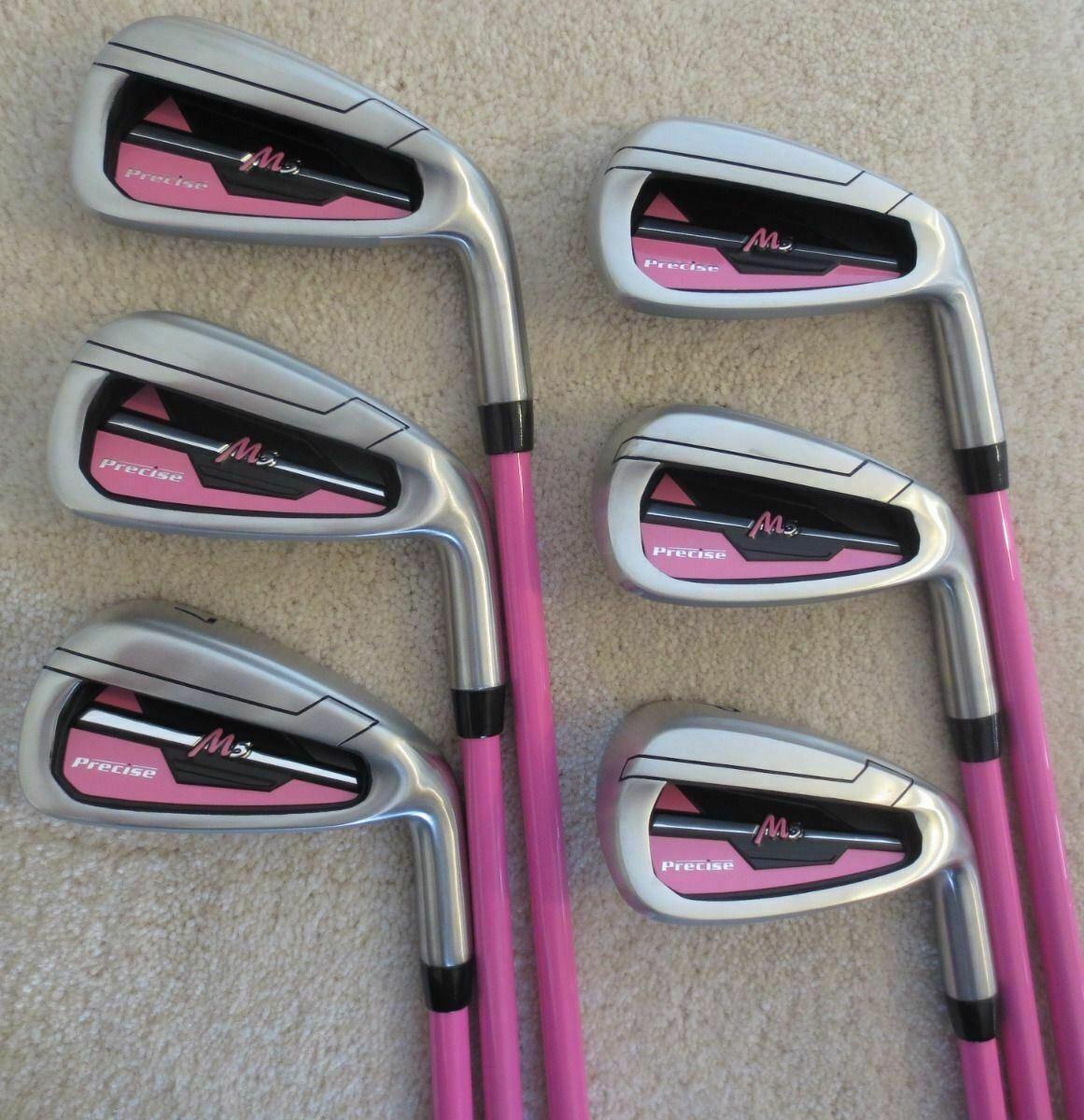 Womens Petite Complete Custom Made Golf Set Clubs for Ladies 5'0"-5'5" Tall Taylor Fit Driver, Wood, Hybrid, Irons, Putter, Bag Beautiful Cotton Candy Color