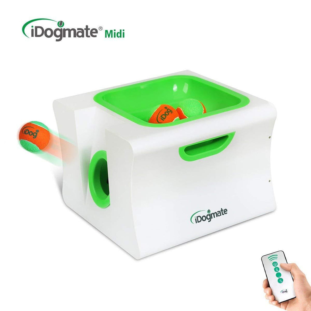 IDOGMATE Big Dog Ball Launcher, Automatic Rechargeable Tennis Ball Thrower Machine